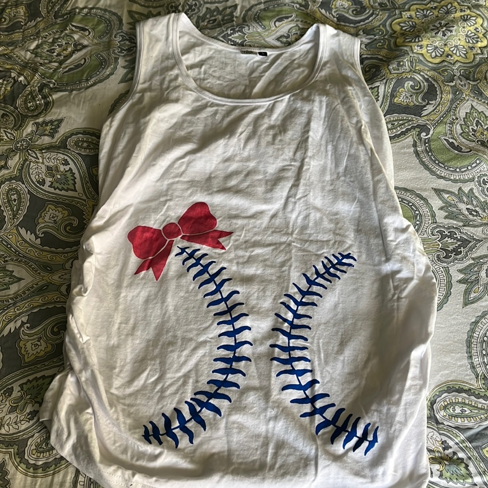 Baseball Maternity Tank